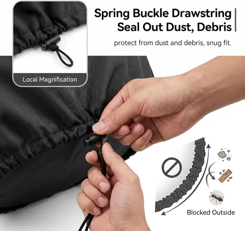 Miniatura 3 de Cubierta para sierras ingletadoras, 28 pulgadas de largo x 24 pulgadas de ancho x 28 pulgadas de alto, tela Oxford impermeable de alta densidad
