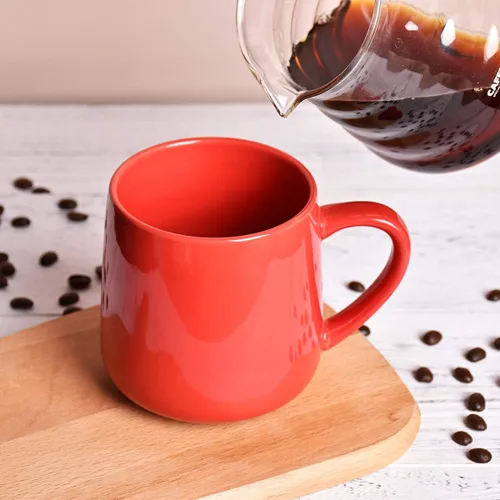 Miniatura 3 de Bosmarlin Juego de 2 tazas de café de cerámica brillante, taza de té para oficina y hogar, 18 onzas, adecuadas para lavavajillas y microondas