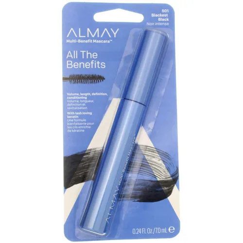 Miniatura 3 de Almay One Coat - Máscara multibeneficio, 503 BlackBrown, .24 onzas (paquete de 2)