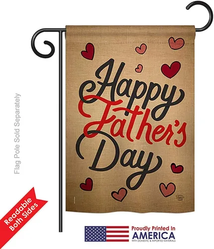 Miniatura 7 de Juego de banderas para el Día del Padre con texto en inglés "Happy Garden House", para familia, papá, papá, abuelo, mejor padre, hermano, parientes