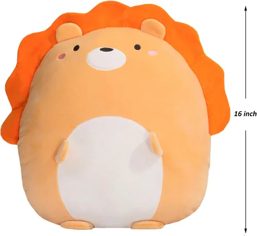 Miniatura 7 de Almohada de Peluche de León Suave Animal de Peluche Relleno Juguete de Peluche Almohada de Abrazo Regalos para Cumpleaños, San Valentín, Navidad, 16