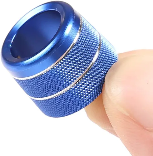 Miniatura 7 de YIWANG - 2 anillos de perilla de aire acondicionado para coche para BMW Serie 5 G30 G38, 6 Series GT, 7 Series G11 G12 2016-2020, Azul