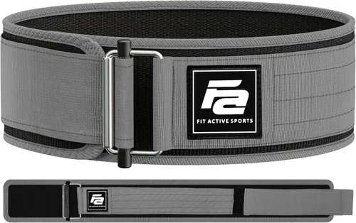 Miniatura 10 de Fit Active Sports Cinturón de levantamiento de pesas autobloqueante Cinturón de levantamiento de pesas premium para entrenamiento cruzado, Negro