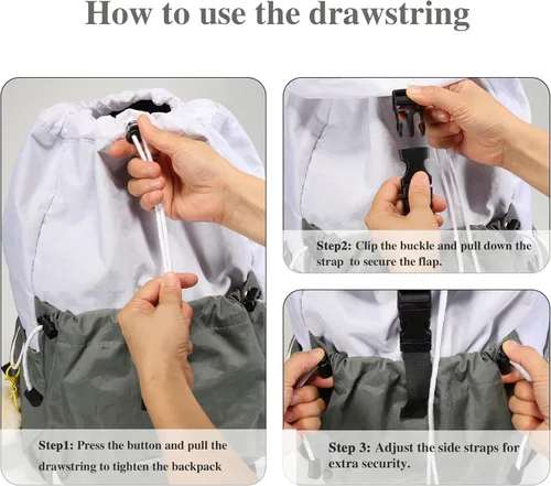 Miniatura 5 de Mochila con cordón para adolescentes y niños, mochila para laptop de 17 pulgadas, bonita mochila de regreso a clases, mochila casual para escuela
