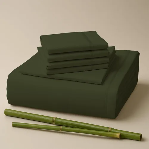 Miniatura 33 de Sacred Thread Sábanas de rayón derivado de bambú tamaño individual, sábanas refrescantes de bolsillo profundo de 18 pulgadas para personas que