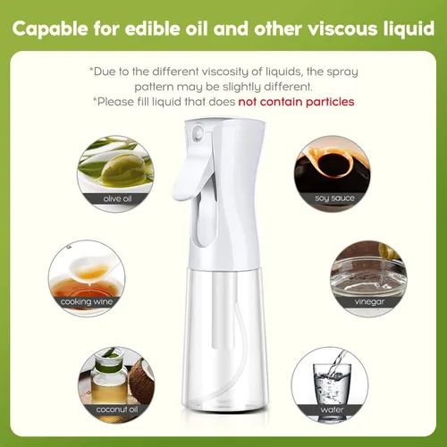 Miniatura 5 de Mistifi Oliver - Pulverizador de aceite para cocinar, botella de spray de 12 onzas, dispensador de aceite recargable sin aerosol, estilo ensalada