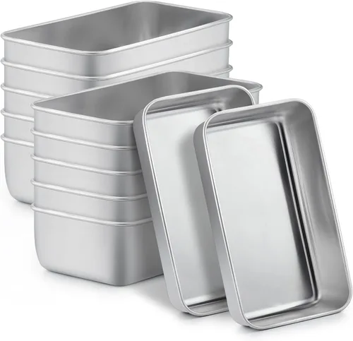 Miniatura 8 de TeamFar Molde para Pan, 9¼" × 5" Molde para Pan de Carne de Acero Inoxidable para Hornear Pan Pastel Tostadas, Saludable y Duradero, Apto