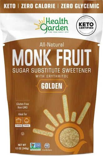 Miniatura 15 de Health Garden Edulcorante de fruta de monje, clásico, sin OMG, sin gluten, sustituto del azúcar, Kosher, apto para dieta cetogénica (3 libras)