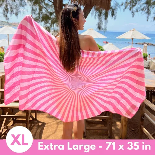 Miniatura 2 de ECCOSOPHY - Toalla de playa de microfibra a prueba de arena, de secado rápido, ligera, superabsorbente, perfecta para piscina, viajes, crucero