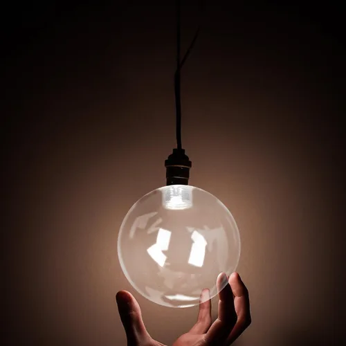 Miniatura 5 de DOITOOL Pantalla de lámpara de cristal G9 con forma de globo transparente y roscada, cubierta de protección de bombilla de repuesto para techo