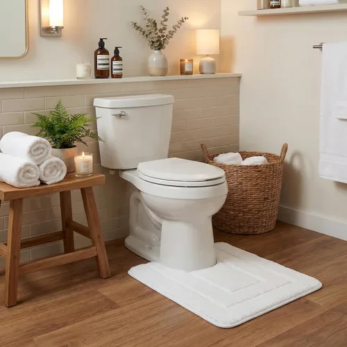 Miniatura 110 de GRANNY SAYS Alfombras de baño antideslizantes, lavables, extra suaves y absorbentes de agua para baño, alfombra de baño peluda de felpa, alfombra