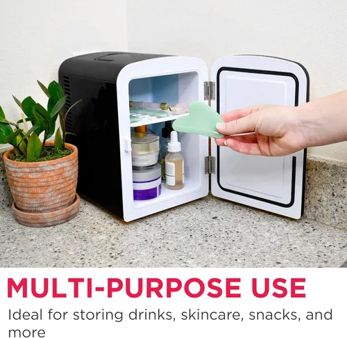 Miniatura 4 de Frigidaire EFMIS151 Mini refrigerador personal portátil compacto para casa y oficina con altavoz incorporado, capacidad de 4L, enfría seis latas