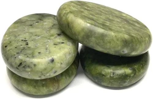 Miniatura 7 de Juego de 6 piedras de masaje caliente con basalto natural, cálidas, para masaje de spa, 2.36 x 3.14 pulgadas (2.4 x 3.1 in), 2 Negro