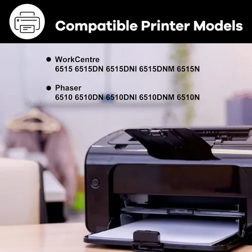 Miniatura 3 de Phaser 6510 / Workcentre 6515 - Cartucho de tóner de alta capacidad compatible con Xerox 106R03479 para Xerox WorkCentre 6515DN 6515DNI 6515DNI