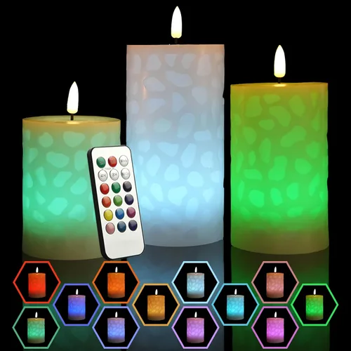 Miniatura 16 de Velas de té recargables sin llama con temporizador remoto y base de carga, velas LED que funcionan con pilas, velas USB para otoño, boda, Navidad