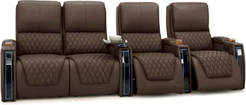 Miniatura 68 de Seatcraft Apex Zero-Gravity CoolZero - Asiento de cine en casa de cuero italiano, reposacabezas eléctrico, lumbar eléctrico, reclinable eléctrico