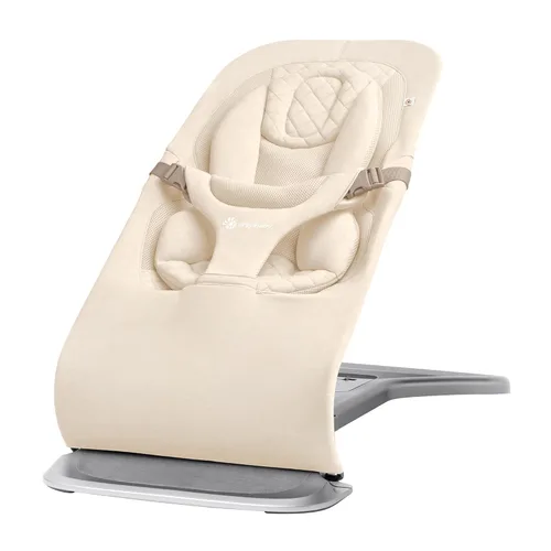 Miniatura 20 de Ergobaby Evolve 3 en 1 Bouncer, Asiento de bebé ajustable de múltiples posiciones, se adapta desde recién nacido hasta niño pequeño, Gris claro