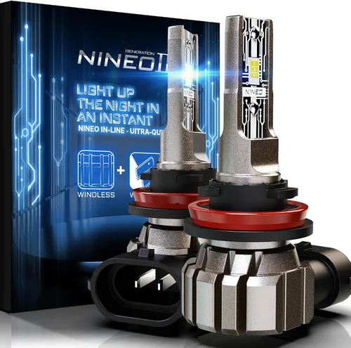 Miniatura 20 de NINEO Bombillas H4, bombillas 9003, 300% superbrillantes, blanco frío 6500K, tamaño mini real 1:1, Plug and Play, accesorio de deportes motorizados