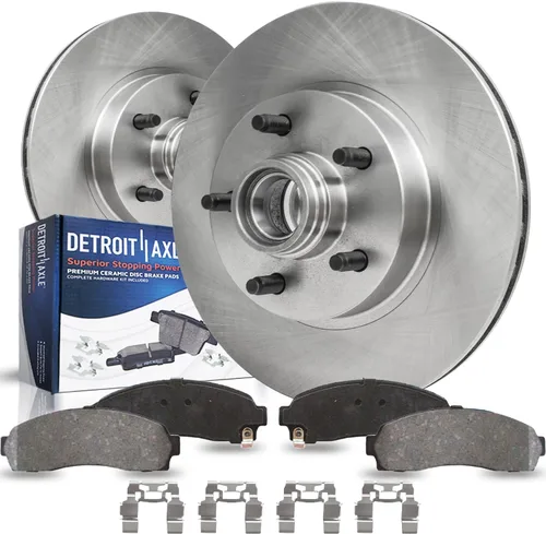 Miniatura 19 de Detroit Axle - Rotores de freno de disco trasero + pinza de freno de disco del lado del pasajero trasero de repuesto para Acura TL Honda Element
