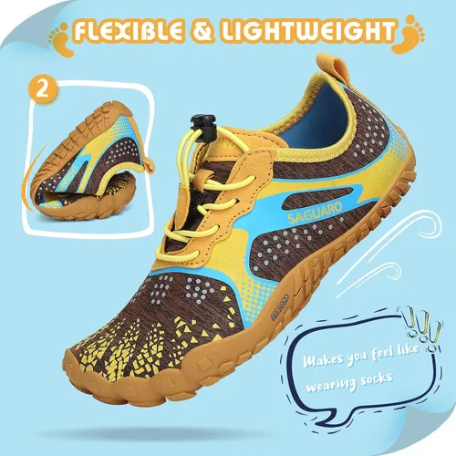 Miniatura 3 de SAGUARO Zapatos de agua minimalistas para niños y niñas zapatos descalzos ligeros para senderismo atléticos al aire libre secado rápido para caminar