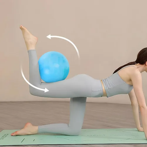 Miniatura 4 de Milisten Paquete de 2 mini pelotas de ejercicio, pelota de pilates pequeña de 12 pulgadas, antiestallido y antideslizante, pelota de núcleo suave