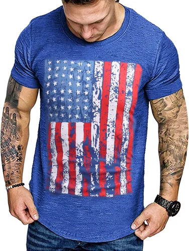Miniatura 2 de COOFANDY Men 2 Pack Muscle Workout T Shirt Gym Bodybuilding Short Sleeve Tee Top