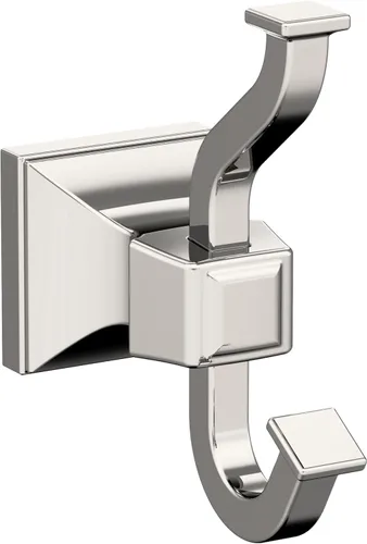 Miniatura 32 de Amerock BH36020G10 Gancho único para bata de níquel cepillado Soporte de toalla de 4-1/4 pulg. (108 mm) de longitud Mulholland Gancho