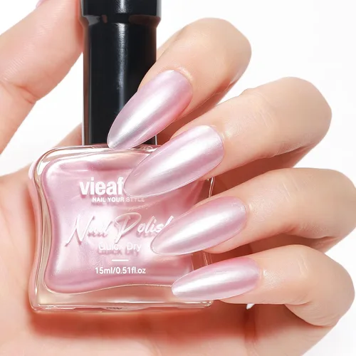 Miniatura 16 de Esmalte de uñas rosa intenso brillante, 0.5 onzas líquidas, esmalte de uñas de secado rápido de alto brillo, aplicación suave de larga duración