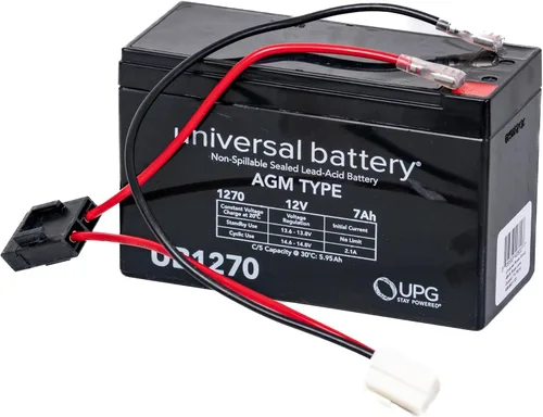 AlveyTech Paquete de baterías premium de 12 voltios para acelerador Razor E90 y Power Core 90/E90/E90 Glow/E95 Scooters (rango estándar de 7 Ah,