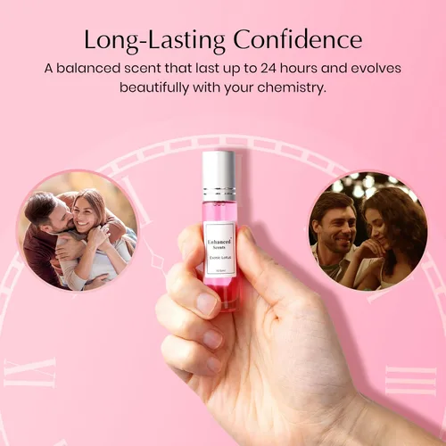 Miniatura 4 de Perfume exótico de feromonas de loto para mujer – Elegante aroma de loto nucifera y rosa de damasco otoñal, fragancia floral de larga duración