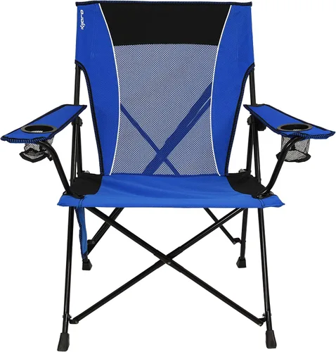 Miniatura 10 de Kijaro - Silla de campamento plegable, Vik Black, poliéster, malla, acero, portátil, duradera, unisex Vik Negro