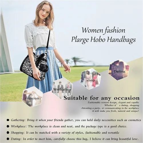 Miniatura 5 de Angel Kiss Bolsos para mujer con tiras en la parte superior, bolso estilo Hobo, bolsas de hombro espaciosas y casuales, cartera estilo Tote de PU