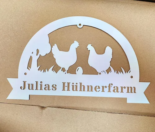 Miniatura 8 de Cartel de metal de Chicken Farm – Cartel de metal personalizado de gallina, libre de óxido y resistente a la corrosión, arte de pared, varios