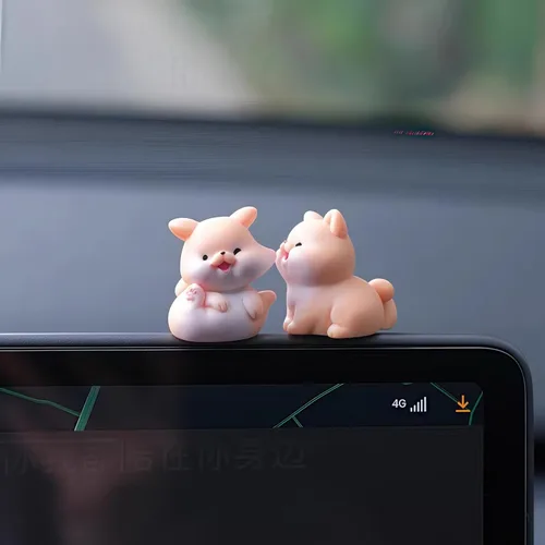 Miniatura 37 de Estatuas de Príncipe con Rosa para Decoraciones de Tablero de Automóvil, Accesorios de Decoración Interior del Tablero, Espejos Retrovisores