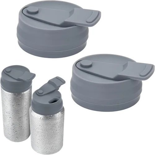 Cosmos 2 tapas de silicona para latas de refrescos, protector reutilizable antiderrames para latas de refrescos, cerveza, jugo, se adapta a latas