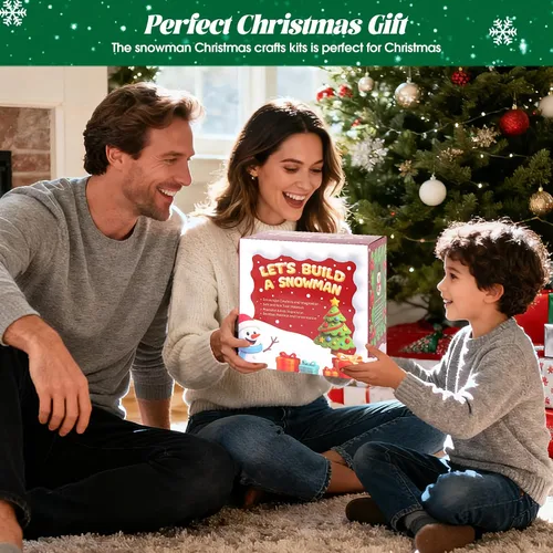 Miniatura 6 de FIIOEOY Juego de 24 piezas de arcilla para niños con diseño de muñeco de nieve y árboles de Navidad, colorido juego de manualidades de Navidad