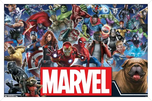 Miniatura 15 de Trends International Marvel Comics - Póster de pared de héroes del universo Marvel, 14.725 x 22.375 pulgadas, versión enmarcada de madera de granero