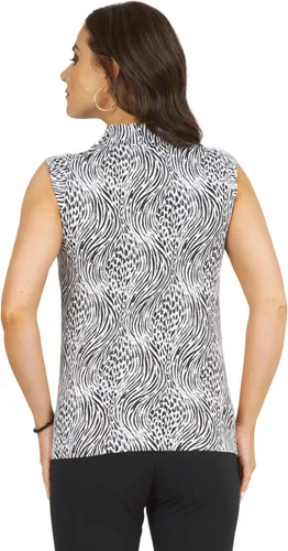Miniatura 3 de IBKUL Athleisure Wear 14539 - Polo sin mangas con estampado Alena con protección solar UPF 50+