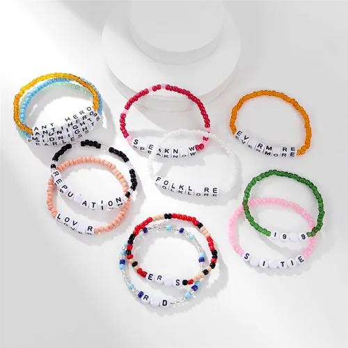 Miniatura 5 de AIMADE Taylor Album Inspired - Juego de pulseras bohemias en capas, pulseras de amistad, regalos de joyería para mujeres y niñas