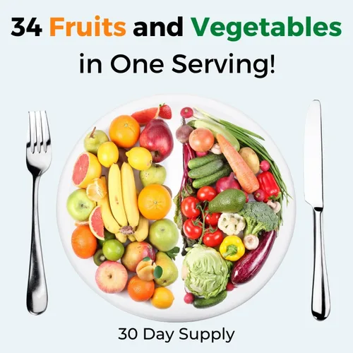 Miniatura 2 de Medical Miracles Suplementos de frutas y verduras – Contiene 90 vegetales y 90 cápsulas de frutas (180 en total) – Fabricado con superalimentos