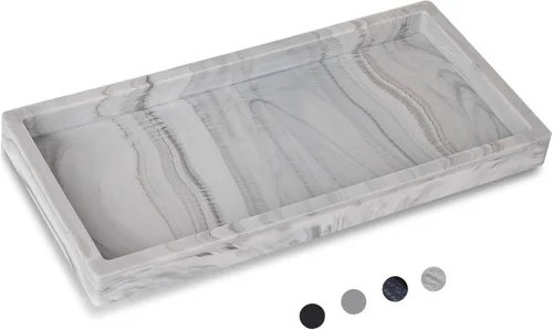Miniatura 18 de Bandeja de baño, pequeña bandeja de tocador de silicona, jabonera, soporte para esponja, organizador de fregadero de cocina, accesorios de baño