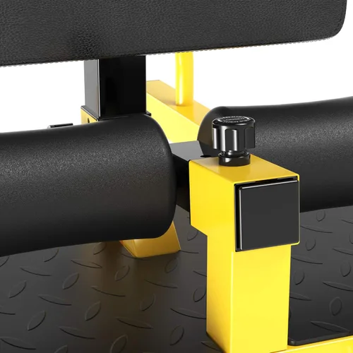 Miniatura 8 de Soozier 3-in-1 Padded Push Up Sit Up Deep Sissy Squat Machine Home Gym Fitness Equipment Amarillo