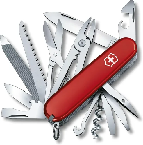Victorinox Handyman - Cuchillo suizo del ejército, 24 funciones, navaja de bolsillo de fabricación suiza con hoja grande, destornillador, cincel y