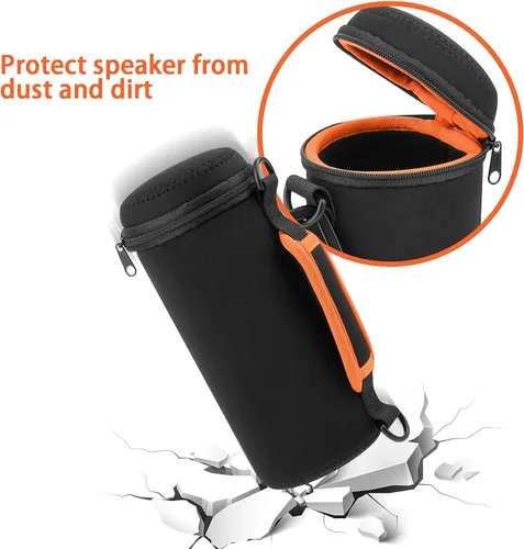Miniatura 5 de Xxerciz Funda de transporte compatible con altavoz GPS de golf Bushnell Wingman 2, bolsa de almacenamiento de neopreno suave con correa