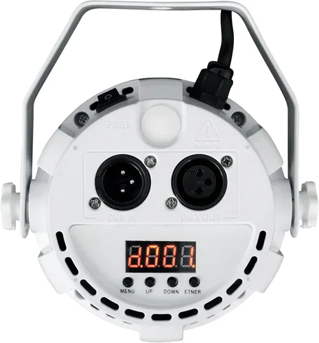 Miniatura 3 de Rockville RockPAR TRI LED RGB Compact Par Can Pro DJ DMX Wash Light+Remote Blanco
