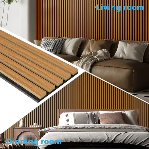 Miniatura 3 de Art3d - 2 piezas de panel acústico de listones, de 104 x 15.75 pulgadas para pared y techo, panel 3D acanalado absorbente de sonido con acabado