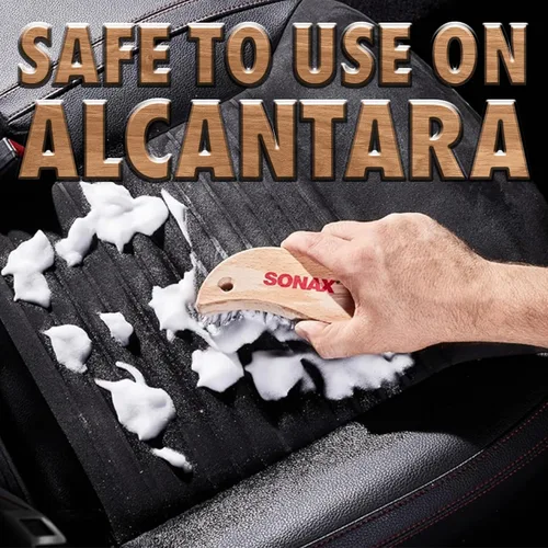 Miniatura 3 de SONAX Cepillo para Textiles y Cuero Cepillo Profesional de Limpieza Interior para Tapicería de Tela, Alcántara y Superficies de Cuero