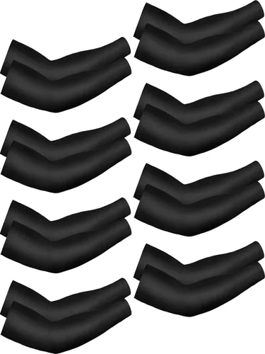 Miniatura 11 de Mudder 8 Pairs UV Sun Protection Cooling Arm Sleeves for Men Women Youth Silk Compression Arm Cover Breathable Outdoors Sport Camouflaje