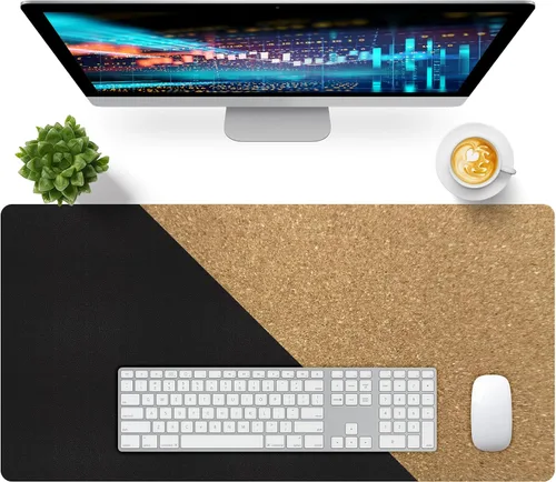 Miniatura 16 de Bloss Almohadilla de escritorio de cuero y reposamuñecas para teclado, alfombrilla grande para mouse + almohadilla para teclado + soporte de muñeca