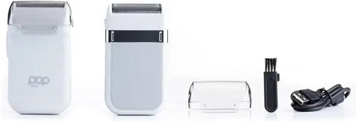 Miniatura 2 de Pop Sonic Zip - Maquinilla de afeitar eléctrica compacta para hombres, afeitadora portátil recargable, afeitadora de viaje inalámbrica en seco